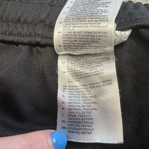 Adidas Climacool Black Gray Mens S 3-Striped Fleece Trackpants Jogger Tapered - Picture 9 of 14